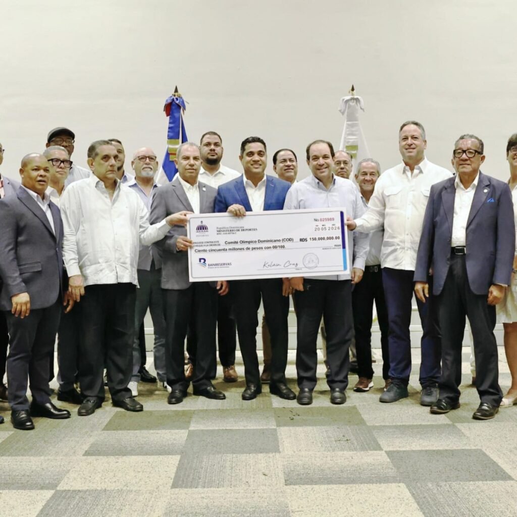 Ministerio de Deportes completa con RD$893 millones el aporte al COD para Santo Domingo 2026
