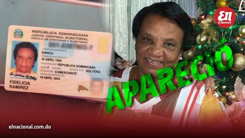 Adulta mayor aparece desorientada tras salir a comprar alimentos en el Distrito Nacional