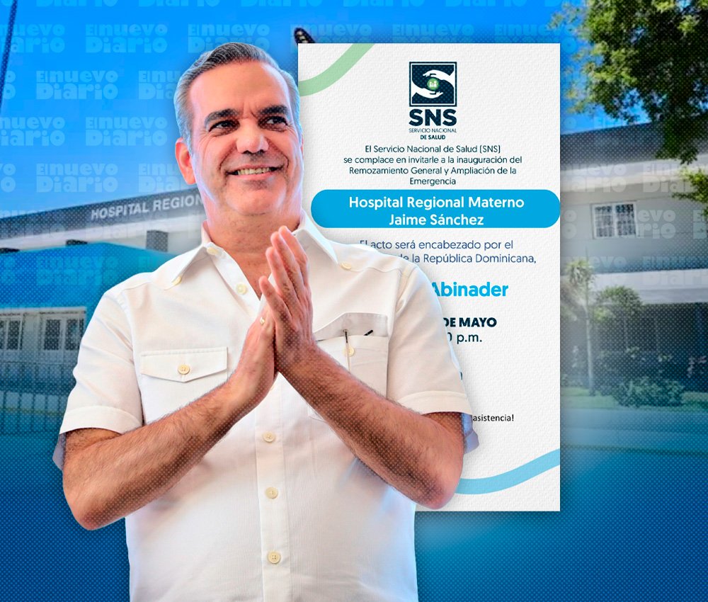 Abinader presidirá en Barahona la entrega de obras en la emergencia del Hospital Jaime Sánchez