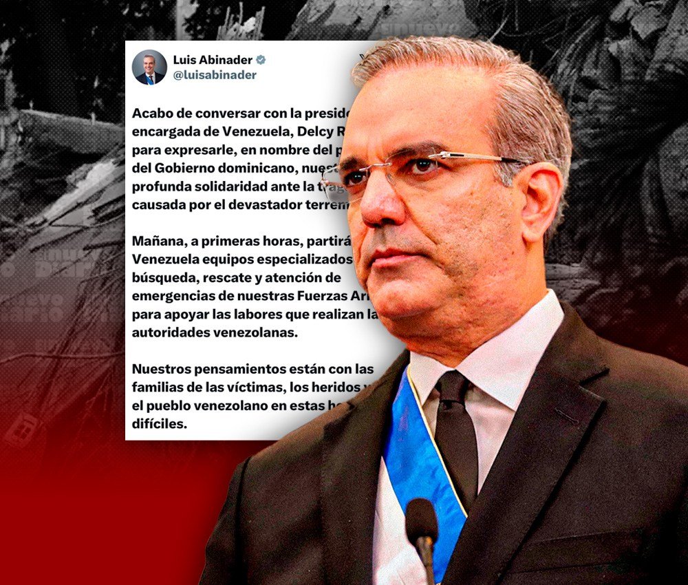 Abinader coordina apoyo a Venezuela y activa el envío de equipos de rescate