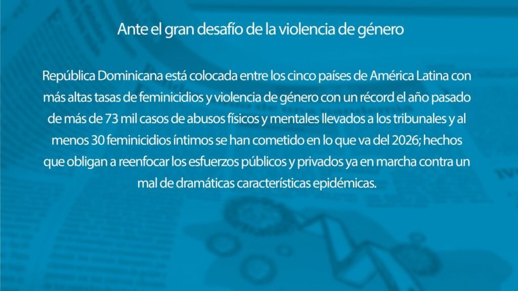 Cifras de feminicidios y abusos sitúan a República Dominicana entre los países más golpeados de la región