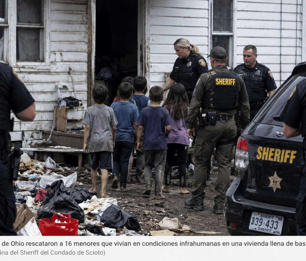 Ohio: 16 menores fueron hallados en una casa del horror tras años de abandono