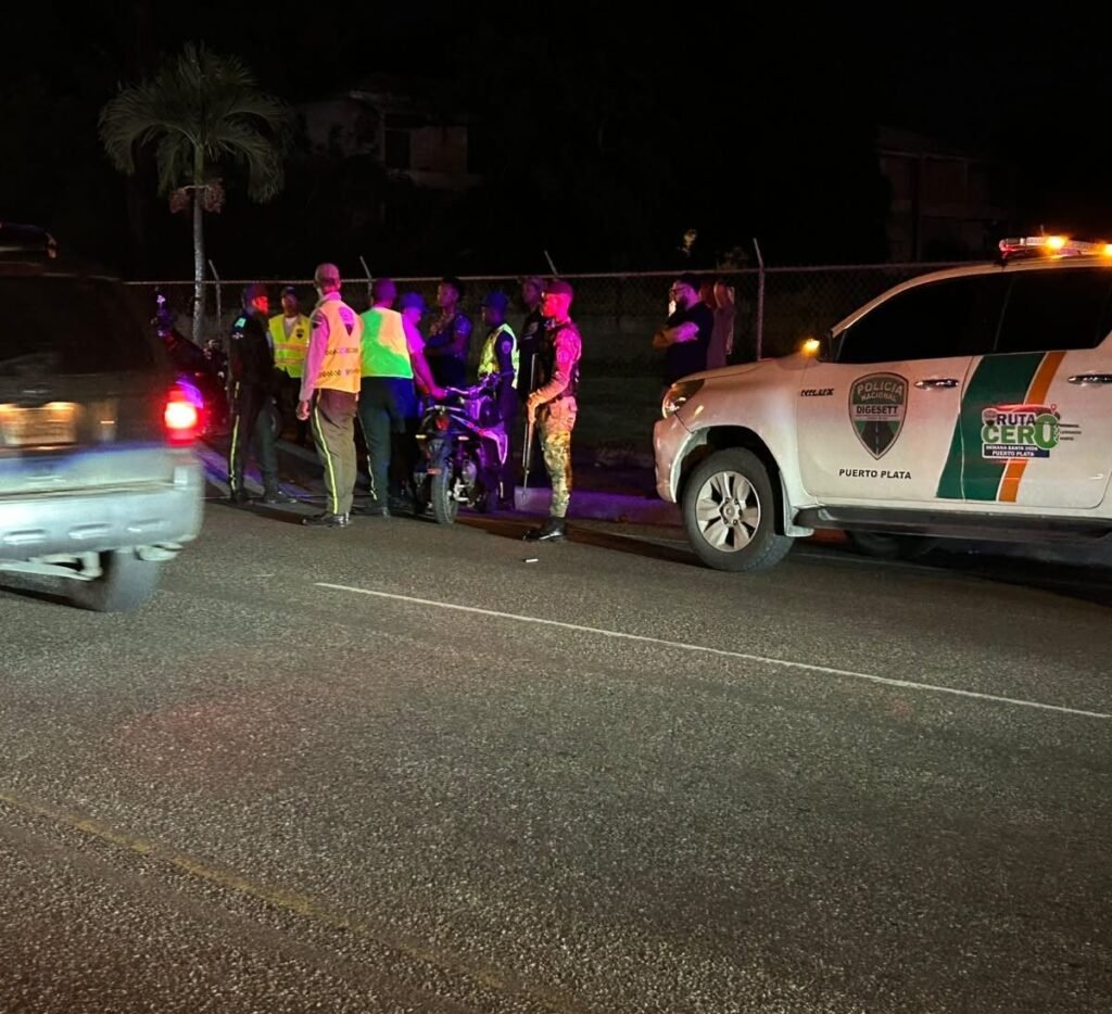 Digesett despliega en Puerto Plata un operativo de alcoholimetría con apoyo de otras instituciones