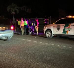 Digesett despliega en Puerto Plata un operativo de alcoholimetría con apoyo de otras instituciones